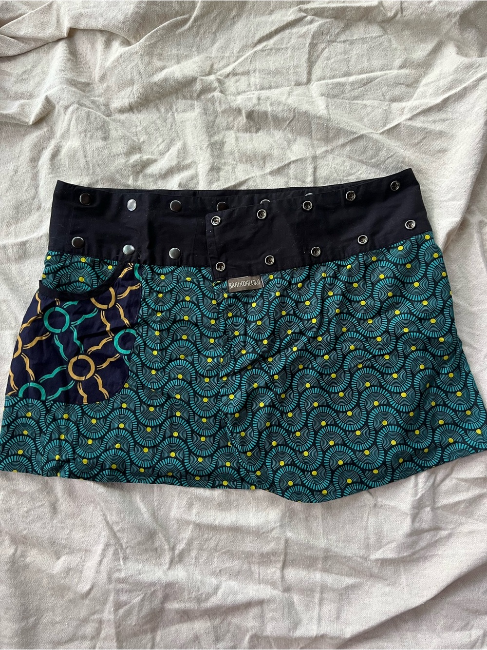 Brahmaloka reversible festival skirt with a pocket